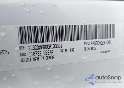2012 Dodge Charger Sxt z USA, uszkodzony, nr VIN 2C3CDXHG6CH133961